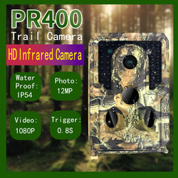 PR400 Hunter Trail Camera PIR 1080p 30FPS imperméable