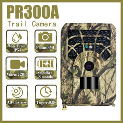 Carte imperméable 720p de RP 300A Hunter Trail Camera 30FPS IP54 TF