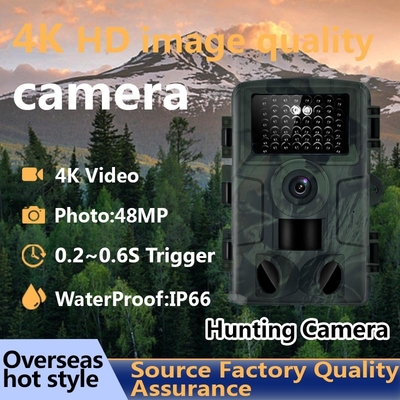 Affichage à cristaux liquides imperméable 128GB de 2,0 pouces de PR4000 4K 48MP Hunting Trail Camera