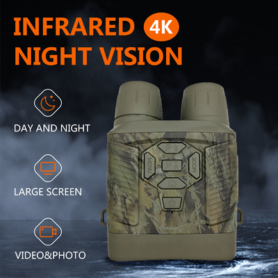 Jumelles imperméables infrarouges de vision nocturne de faune de Y6-C 4k LED construites dans la batterie 4000ma