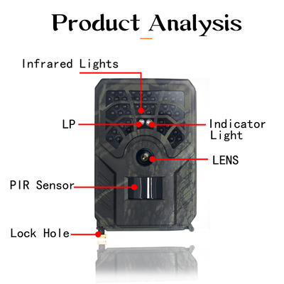 PR300 WiFi chassant la caméra IP56 surveillant 24MP 1296P