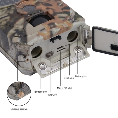 Caméra de traînée de chasse de HD 12MP Outdoor Pr 100 avec la vision nocturne de carte d'écart-type