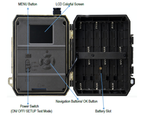 Caméra mobile de la traînée 4.0CG   Smtp 12MP 1080P de l'APPLI MMS de GPS