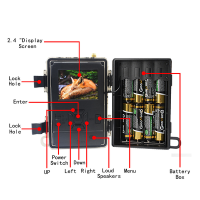 4,8 caméra mobile 24MP LTE 4G Sim Card de traînée de CG.