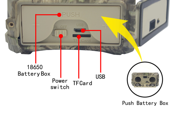 Caméra 24MP 1296P de chasse de PR300A WIFI