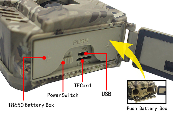 Caméra imperméable de jeu de PR200 Hunter Trail Camera 49pcs IR 1080P 30FPS IP54