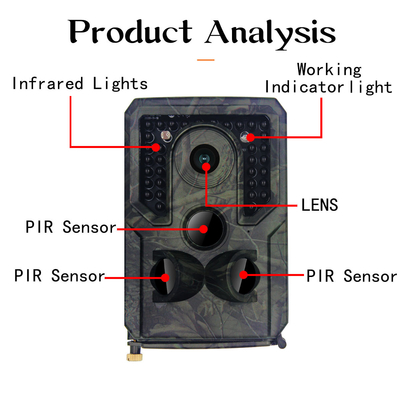 De 16MP 1080P de faune PRO IP54 IR lumière imperméable de l'appareil photo numérique PR400