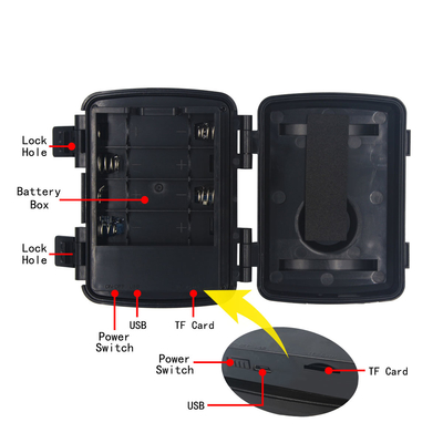 Caméra de traînée de chasse de la caméra vidéo PIR 20mp de vision nocturne de faune de PR600B HD