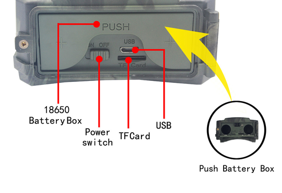 PR300 WiFi chassant la caméra IP56 surveillant 24MP 1296P